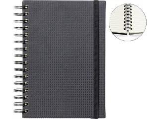 Notitieboek Quantore A5 spiraal tab zwart lijn - 1