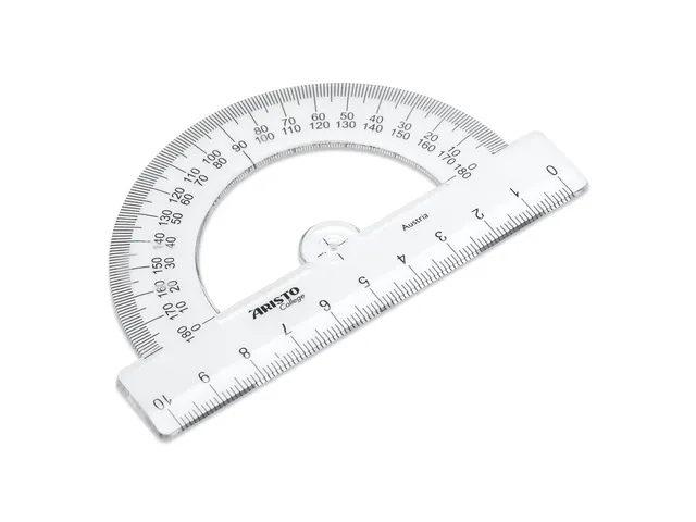 Rapporteur semi-circulaire 180, 10 cm