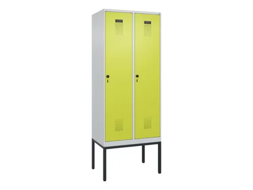 locker,HxBxD 2120x800x500mm,2vak,vak B 400mm,draaigrendel