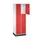 lockerkast,HxBxD 1950x620x500mm,2x3vakken,cil.-slot,sokkel