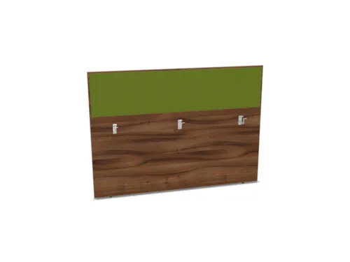 baliepaneel bureau aanbouw achter NP-tiepolo nut BN7048-groen 1600mm