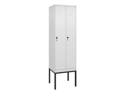 locker,HxBxD 2120x600x500mm,2vak,vak B 300mm,draaigrendel