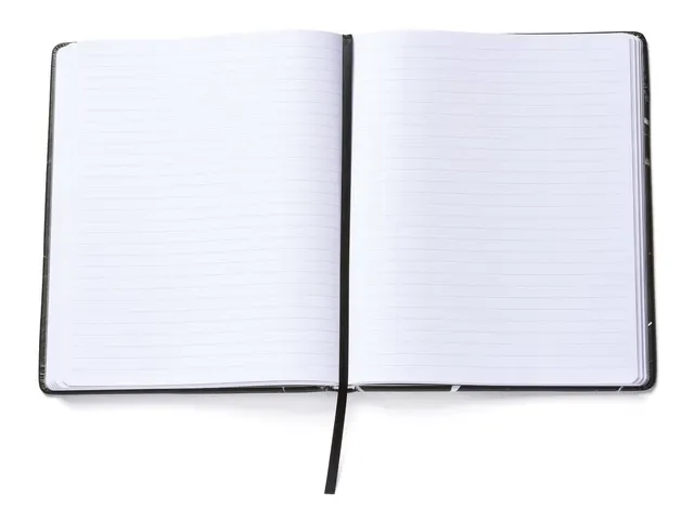 Notitieboek Èccolo Black Marble lijn ca.20x25cm 80gr. 256pag.