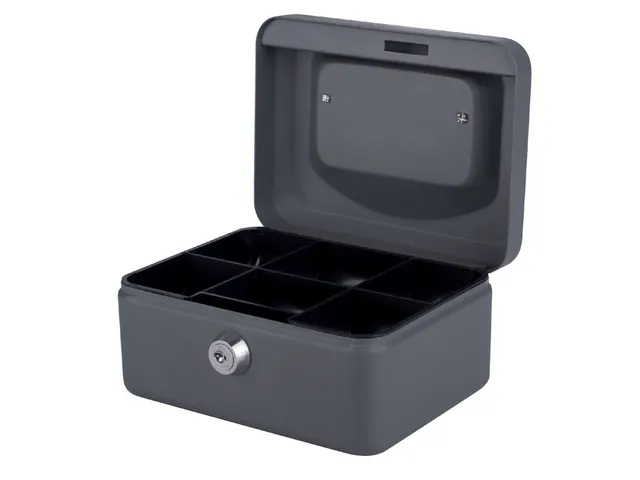 Geldkist Quantore 150x115x80mm grijs