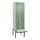 locker met bank,HxBxD 2120x600x815mm,2vak,vak B 300mm,draaigrendel
