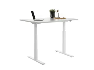 Elektrisch ihv bureau,HxBxD 700-1200x1200x800mm,blad grijs,T-voet wit - 4