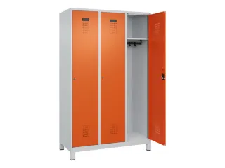 locker,HxBxD 1950x1200x500mm,3vak,vak B 400mm,cil.-slot,voeten - 2