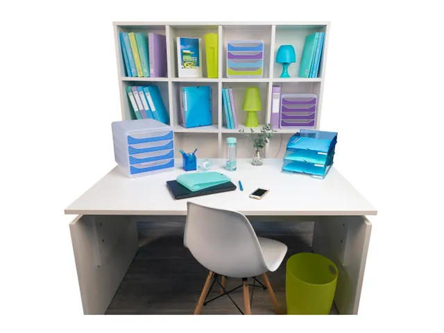 Brievenbak COMBO MID I blauw/glos/transp.