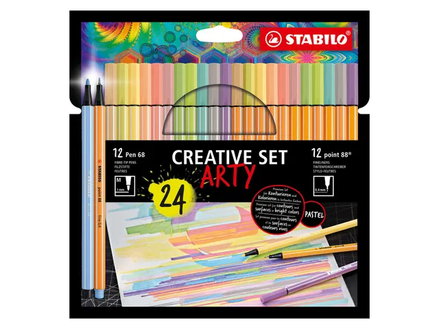 Creative set STABILO 8868/24 Arty assorti etui à 24 stuks