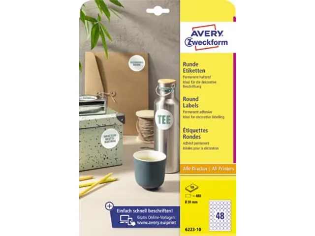 Etik Rond Wt Perm 30Mm 480X