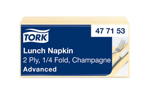 Tork 477153 Lunchservet Advanced Champagne 33x33cm