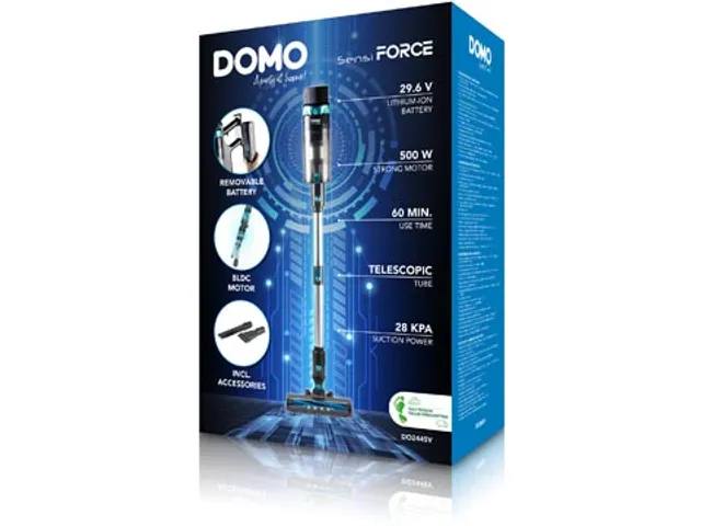 DOMO Steelstofzuiger BLDC 2-in-1