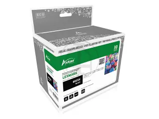 AS11082 Astar Lexmark 80C2SK0 CX toner zwart rebuilt 2500pagina's chip - 1