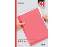 Insteekmap L-model Quantore A4 PP 0.12mm rood Voordeelbundel