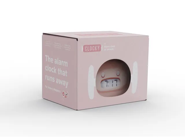 Wekker Clocky roze
