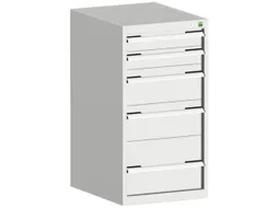 ladekast HxBxD 1000x525x650mm 5laden romp RAL7035 front RAL7035