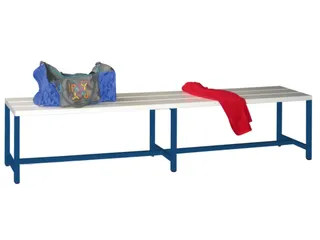 omkleedbank,HxLxD 430x2000x370mm,onderstel RAL5010 - 2