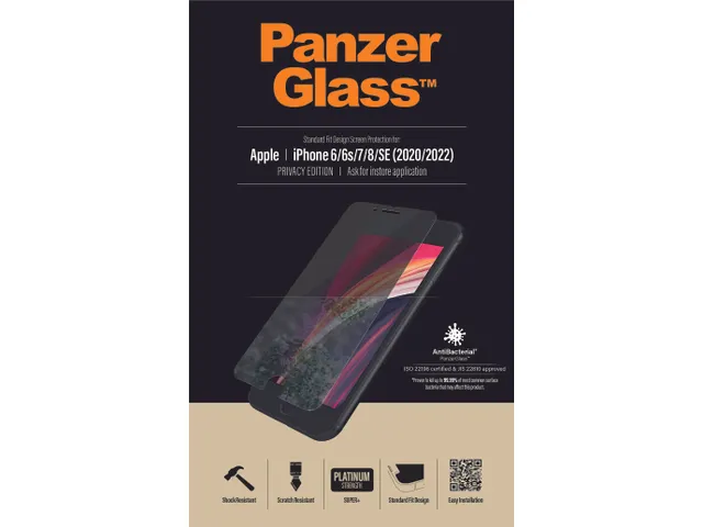 PanzerGlass Privacy Screen Protector iPhone SE (2020/2022) | 8 | 7