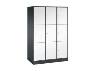 grootvolume-lockersysteem,HxBxD 1950x1220x600mm,3x3vakken,cil.-slot - 2