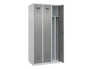 locker voor scheiding van kleding,HxBxD 1850x900x500mm,3vak - 1