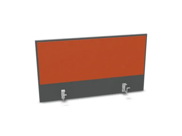 opzetpaneel bureau aanbouw achter MS-donkergrijs BN3012-oranje 1000mm