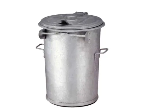 Staalverzinkte Afvalbak 90 Liter