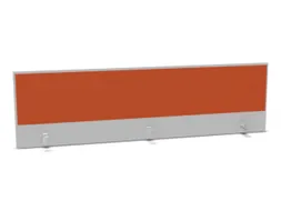 opzetpaneel bureau aanbouw achter MP-lichtgrijs BN3012-oranje 2000mm