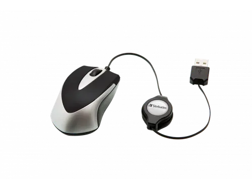 Verbatim Go Mini muis Ambidexter kabel optisch 1000DPI zwart