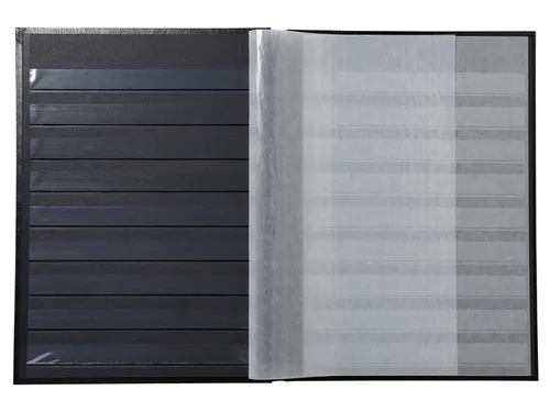 Postzegelalbum Exacompta 22.5x30.5cm 48 zwarte pagina's zwart