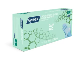 Handschoen Hynex nitril Maat S blauw 3.5gr 100 stuks - 3