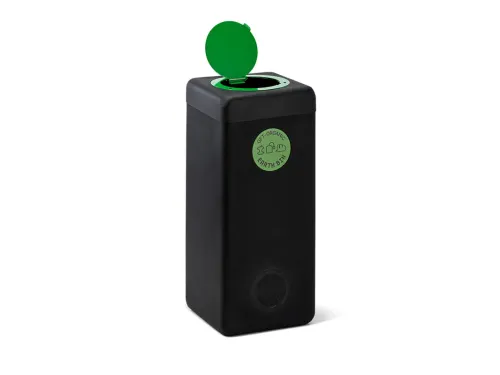 Afvalbak 60 liter EarthBin Groen Zwart