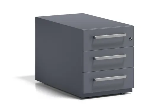 mobiel ladeblok,HxBxD 495x420x775mm,3lade(n),m. beugelgreep,cil.-slot