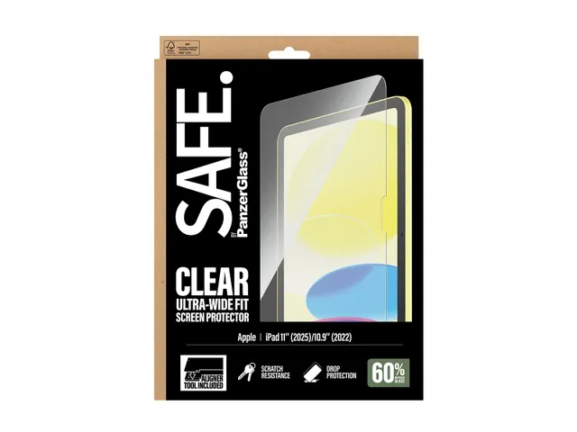 PanzerGlass SAFE. by Screen Protector iPad 11 inch (2025-2026) | 10