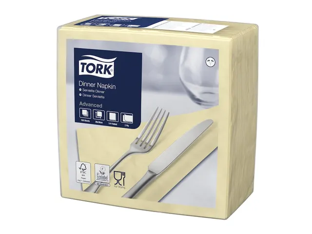 Tork 478750 Dinnerservet Advanced Champagne 39x39cm