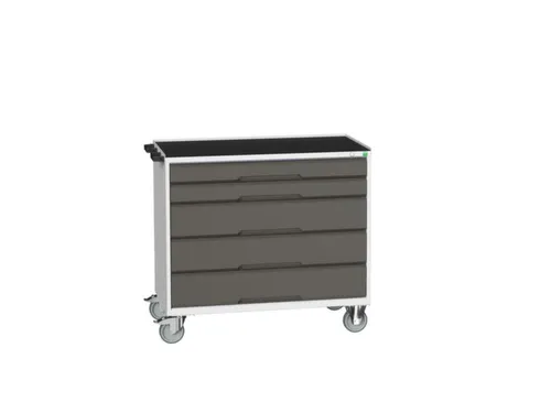 gereedschapswagen 965x1050x600mm antislip blad 5 laden RAL7035+RAL7016