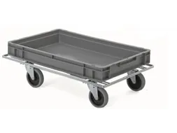 onderwagen voor kratten,draagverm. 200kg,laadvl. LxB 600x400mm