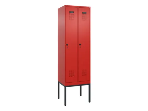 locker,HxBxD 2120x600x500mm,2vak,vak B 300mm,draaigrendel