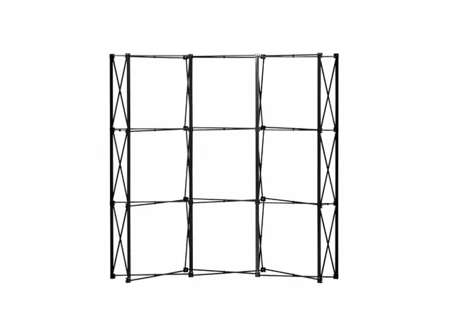 Beurswand Pop-Up Magnetic Curved 2 x 3 met Hardcase koffer