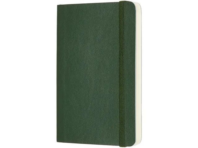 Notitieboek Moleskine pocket 90x140mm blanco soft cover myrtle green