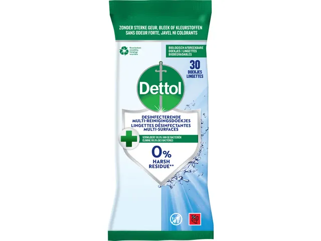 Dettol Reinigingsdoekjes Desinfecterend pak van 30 doekjes