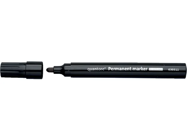 Quantore Permanent marker rond 1-1.5mm zwart Voordeelbundel