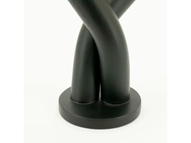 Wandkapstok 2 haken Zwart