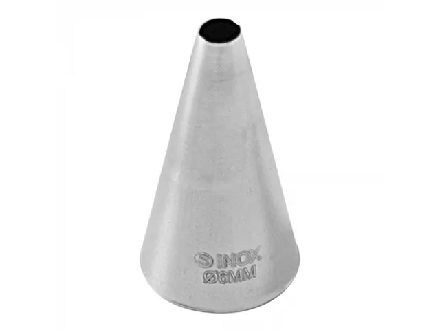 Spuitje rvs glad 03 Ø6mm