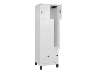 Z-garderobekast,HxBxD 1950x600x500mm,vak B 150/300mm,draaigrendel - 2