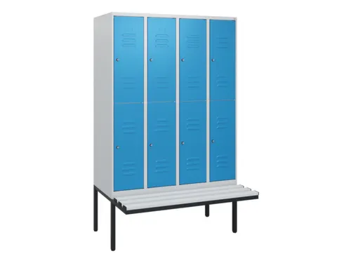 Dubbeldekse dekenkist,HxBxD 1950x1200x815mm,4x2vak.,vak B 300mm