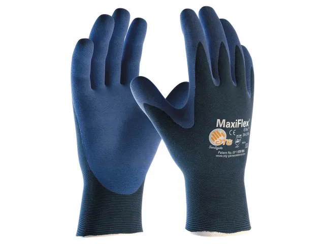 ATG MaxiFlex Elite 34-274 nitril precisiehandschoenen, blauw, maat 8,