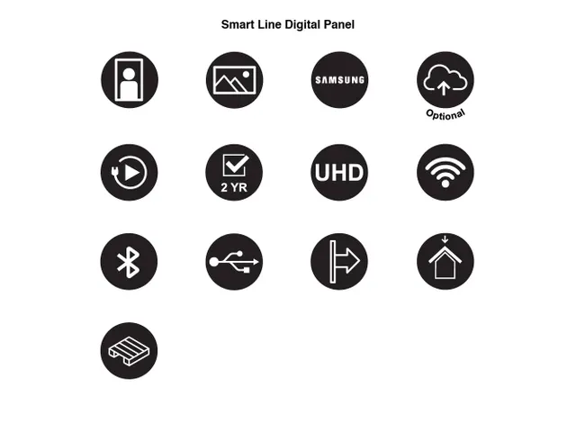 Panneau numérique Smart Line avec écran Samsung 43 inch Noir