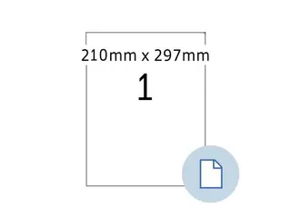 HERMA 8422 Etiketten permanent A4 210x297mm Wit 500 stuks - 1