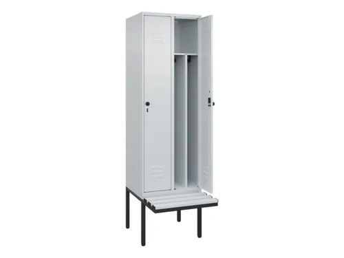 locker voor scheiding van kleding,HxBxD 2120x600x815mm,2vak