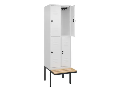 Dubbeldekse dekenkist,HxBxD 2120x600x815mm,2x2vak.,vak B 300mm